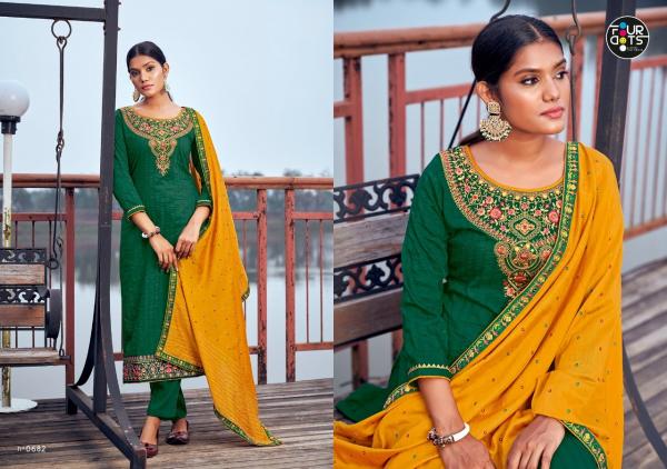 Four Dots Pihu 2 Designer Silk Festive Wear Salwar